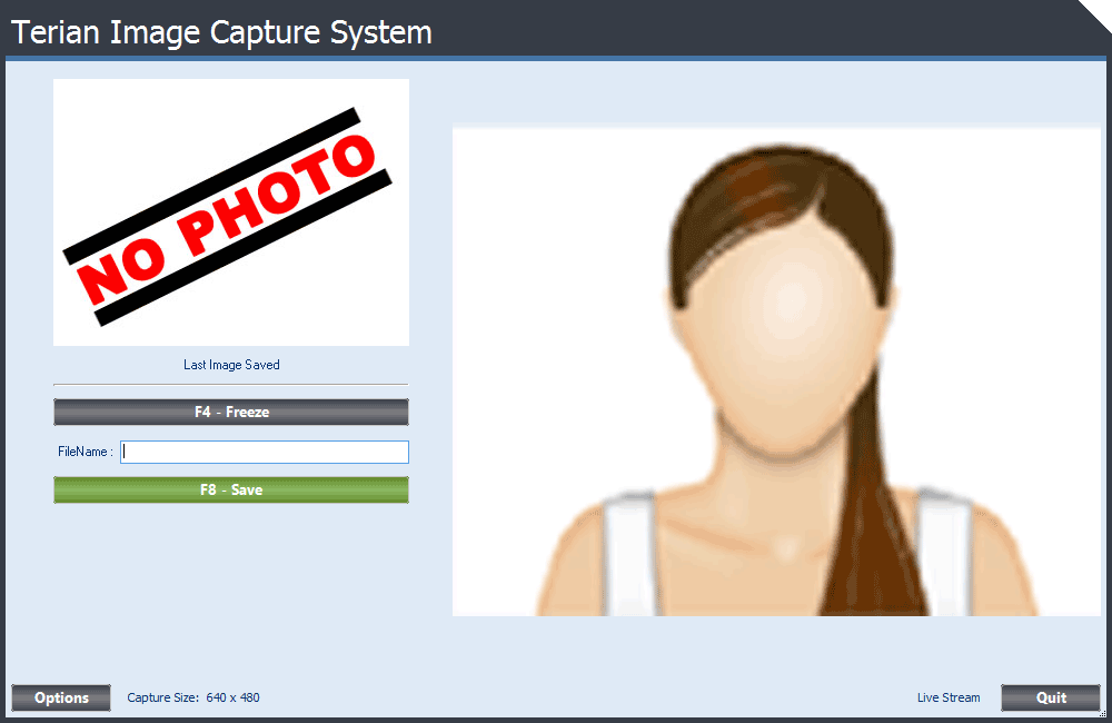 Terian Image Capture Standard GUI